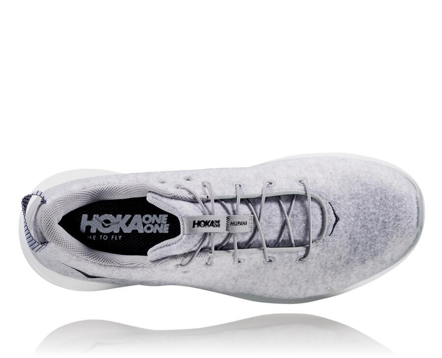 Zapatillas Running Hoka One One Hombre - Hupana Flow Wool - Gris - VEP417086